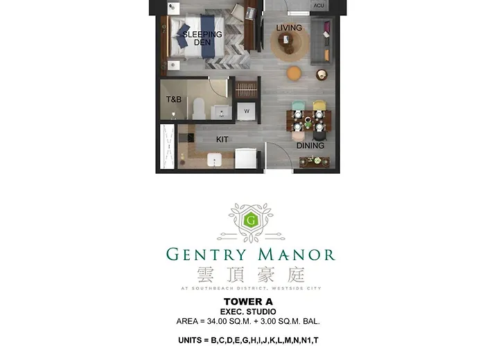 Gentry Manor Near Moa&airport Wifi Tv Okada View 6q * Manila